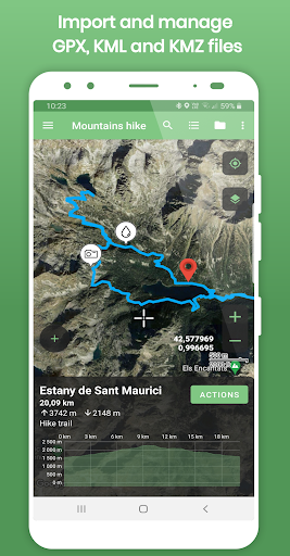 Tracklia: GPX, KML, KMZ & maps (Premium Unlocked) screenshot 0
