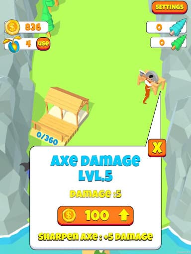 Idle Lumberjack 3D (Unlimited Money) screenshot 9
