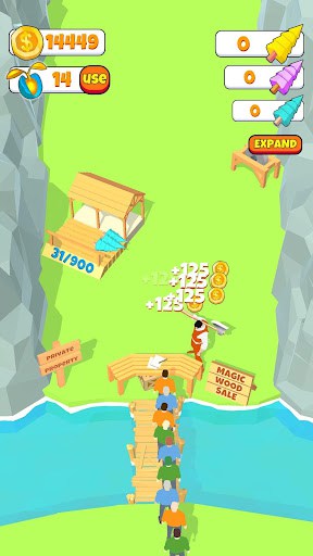 Idle Lumberjack 3D (Unlimited Money) screenshot 1