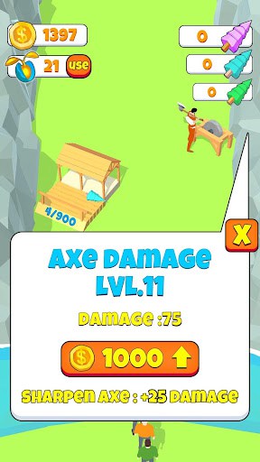 Idle Lumberjack 3D (Unlimited Money) screenshot 2