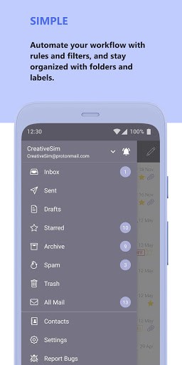 ProtonMail - Encrypted Email (Paid Features Unlocked) screenshot 3