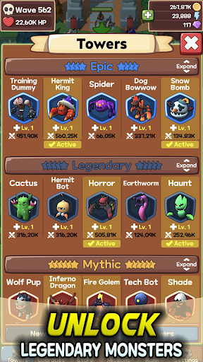 Idle Monster TD Evol (One Hit Kill) screenshot 6