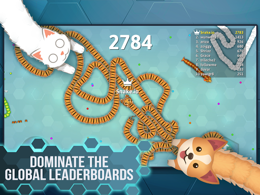 Snake.io - Fun Addicting Arcade Battle .io Games (Unlocked All Skins) screenshot 9
