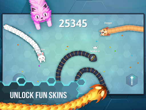 Snake.io - Fun Addicting Arcade Battle .io Games (Unlocked All Skins) screenshot 6