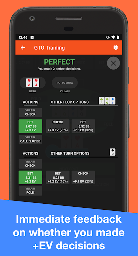 Postflop+ GTO Poker Trainer (Pro Unlocked) screenshot 1