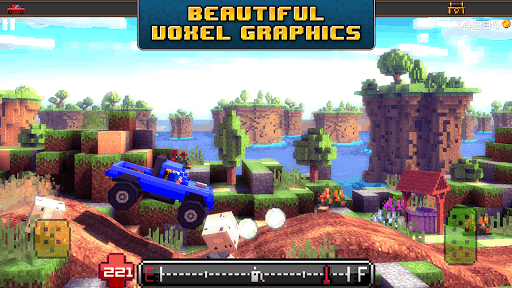 Blocky Roads (Unlimited money) screenshot 1