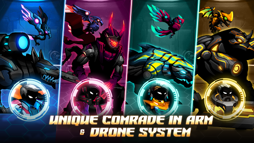 Cyber Fighters: Stickman Cyberpunk 2077 Action RPG (Many Features) screenshot 1
