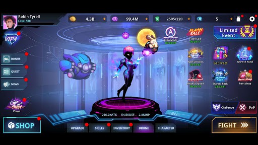 Cyber Fighters: Stickman Cyberpunk 2077 Action RPG (Many Features) screenshot 2