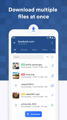 GetThemAll Any File Downloader Browser (Premium, Unlocked) screenshot 1