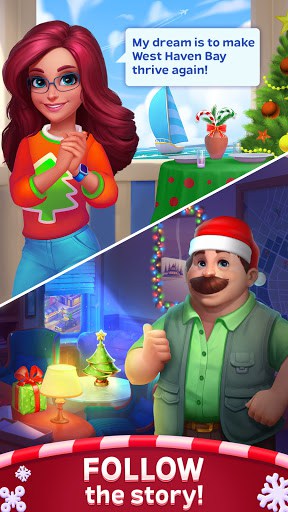 Match Town Makeover: Renovation Match 3 Puzzle (Unlimited Money) screenshot 1