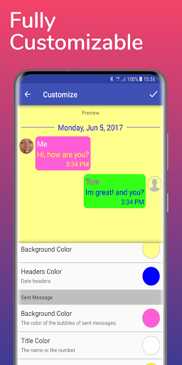 🔥SMS Backup, Print & Restore -Export PDF,HTML,CSV (PRO Unlocked) screenshot 1