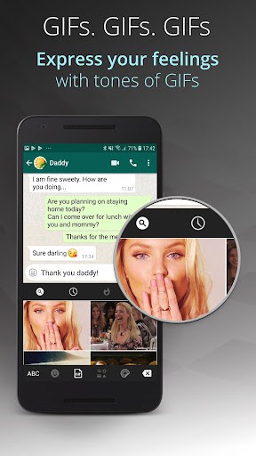 Ginger Keyboard - Emoji, GIFs, Themes & Games (Premium Unlocked) screenshot 4