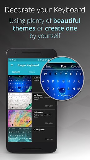 Ginger Keyboard - Emoji, GIFs, Themes & Games (Premium Unlocked) screenshot 5