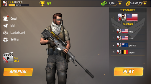 Sniper Game: Bullet Strike - Free Shooting Game (Scope Increases) screenshot 6