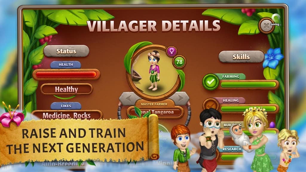 name and key for virtual villagers 5