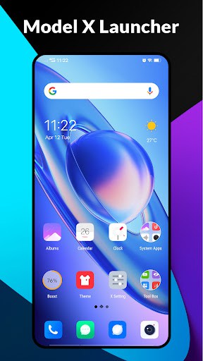 X Launcher - Model x launcher (Premium Unlocked) screenshot 0