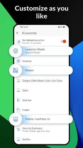 X Launcher - Model x launcher (Premium Unlocked) screenshot 7