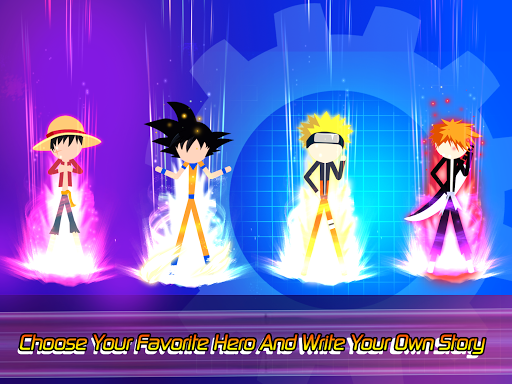 Super Stick Fight AllStar Her (One Hit, God Mode, Unlimited Card) screenshot 10