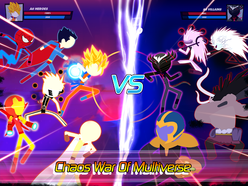 Super Stick Fight AllStar Her (One Hit, God Mode, Unlimited Card) screenshot 16
