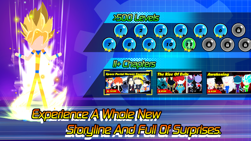 Super Stick Fight AllStar Her (One Hit, God Mode, Unlimited Card) screenshot 3