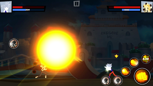 Super Stick Fight AllStar Her (One Hit, God Mode, Unlimited Card) screenshot 5