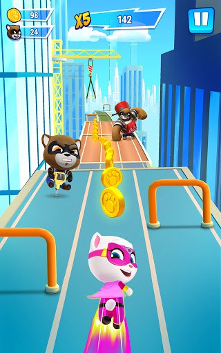 Talking Tom Hero Dash - Run Game (Unlimited Money) screenshot 5