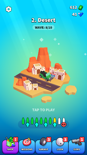 Rage Road - Car Shooting Game (Unlimited Money) screenshot 2
