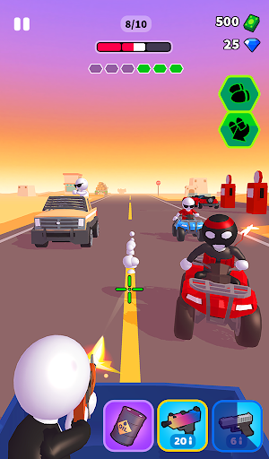 Rage Road - Car Shooting Game (Unlimited Money) screenshot 6