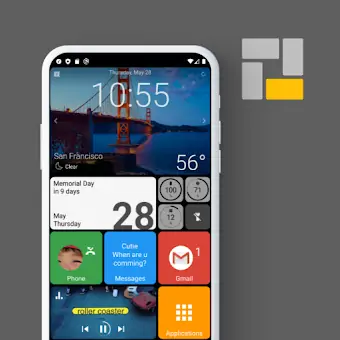 Square Home - Launcher : Windows style icon