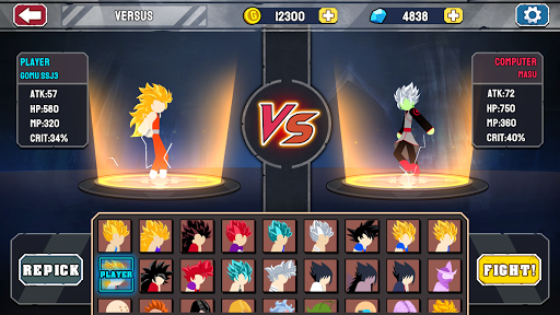 Stickman Warriors - Super Dragon Shadow Fight (PRO Unlocked) screenshot 3