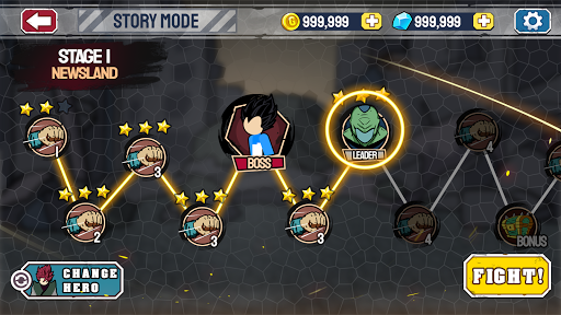 Stickman Warriors - Super Dragon Shadow Fight (PRO Unlocked) screenshot 4