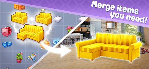 Merge Design: Home Restoration (Unlimited Money) screenshot 0