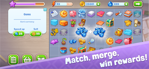 Merge Design: Home Restoration (Unlimited Money) screenshot 2