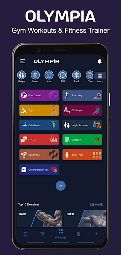 FitOlympia Pro - Gym Workouts (Paid, Patched) screenshot 0