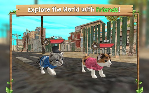 Cat Sim Online: Play with Cats (Unlimited Money) screenshot 1