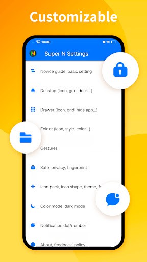 Super N Launcher -Super design (Prime Unlocked) screenshot 4