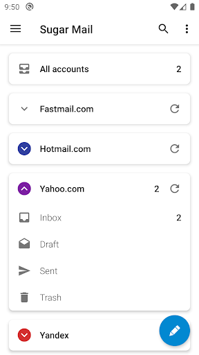 Sugar Mail email app (Premium Unlocked) screenshot 1