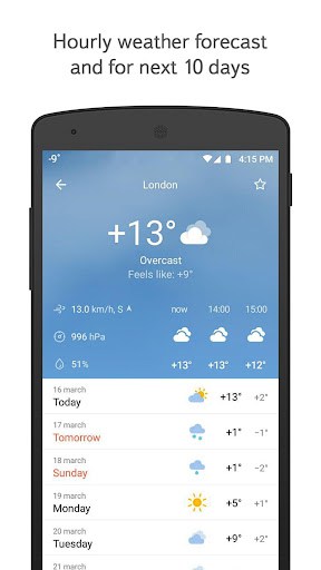 Yandex.Weather (Remove ADS) screenshot 0