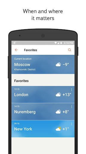 Yandex.Weather (Remove ADS) screenshot 1
