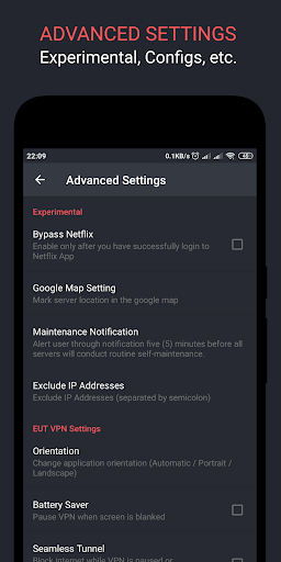 EUT VPN - Easy Unlimited Tunneling screenshot 1